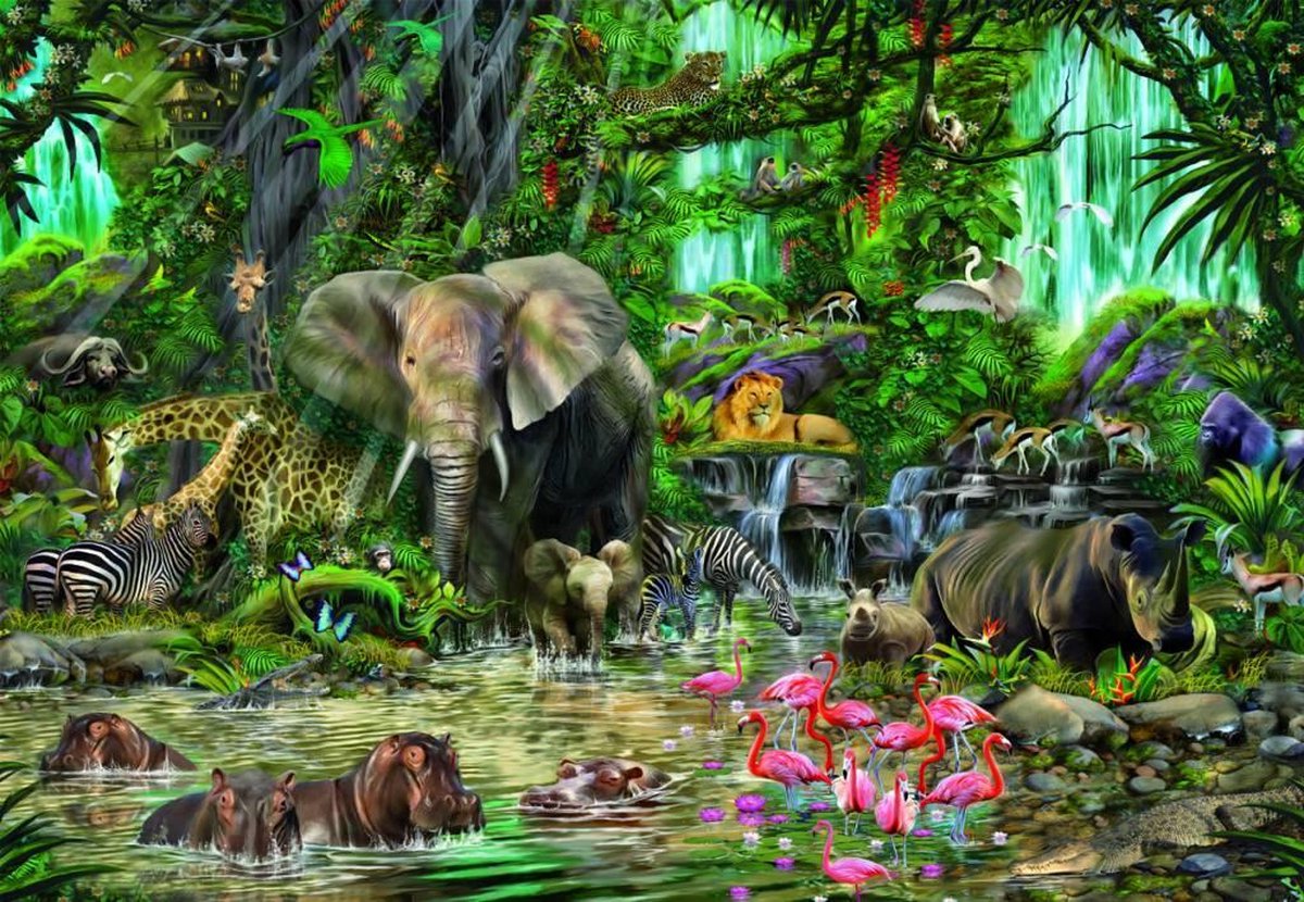 Educa - Puzzle 2000 - African Jungle (016013)