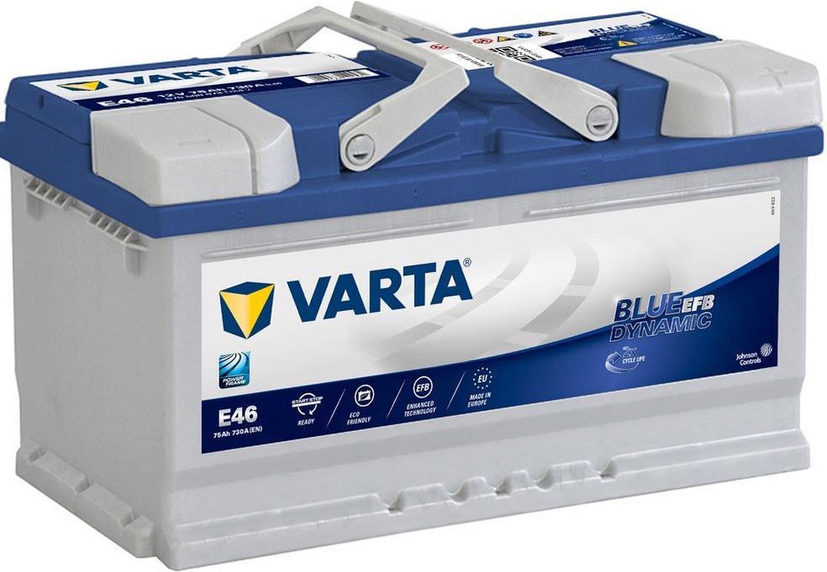 Varta Start-Stop Blue Dynamic EFB 575500073 E46 12V 75 Ah 730A/ENstart Accu 4016987144572