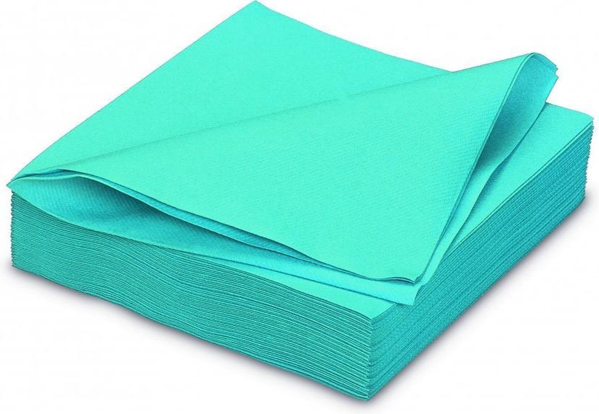 GALA Servetten - Azur - 40x40cm - 25 Stuks - Blauw