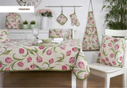 Tafelloper - luxe gobelinstof - Tulpen - Loper 100 cm