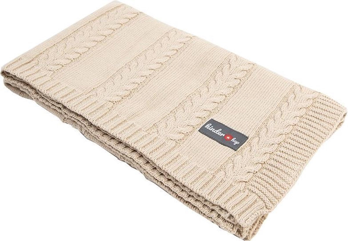 Kinder Hop Babydeken Junior 90 X 65 Cm Katoen Beige