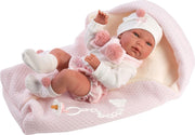 Llorens blanke pop NICO rose 40cm