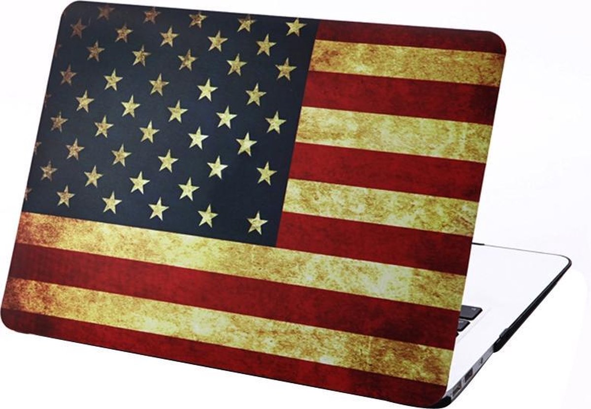 Mobigear Hard Case Vintage US Flag voor Apple MacBook Air 13 inch