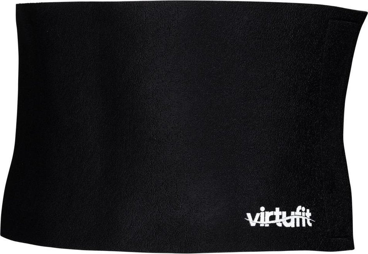 Afslankband - VirtuFit Tailleband - Waist Trainer - Slimming belt - 20 cm - Zwart