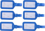 Bagagelabel - Kofferlabel - Kofferlabels - 6 stuks - Kunststof - Blauw