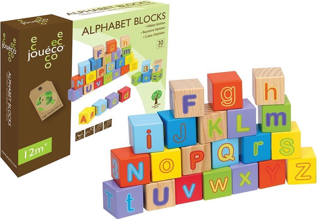 Jouéco Alfabet Blokken  30-delig