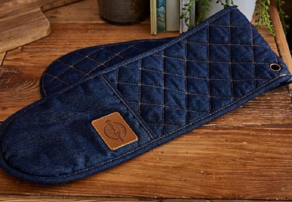 Cooksmart Ovenhandschoenen Oxford Denim