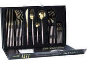 24 Delige Bestek Set in Luxe Doos – 6 personen - Rosé/Goud