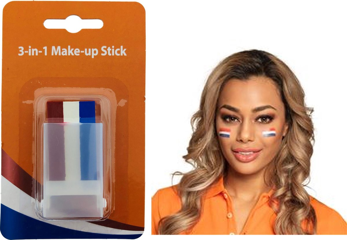 Make-up Stick - Schminkstift - Schminkstick -  Rood Wit Blauw - EK2021