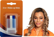 Make-up Stick - Schminkstift - Schminkstick -  Rood Wit Blauw - EK2021