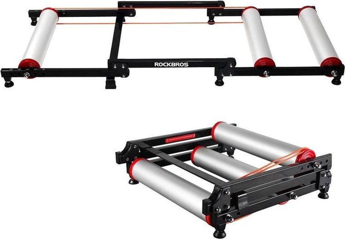 Decopatent® Rollenbank Fietstrainer - Fiets rollenbaan - Hometrainer Racefiets - Mtb - 16 tm 29 & 700C - Indoor Rollenbank Fiets