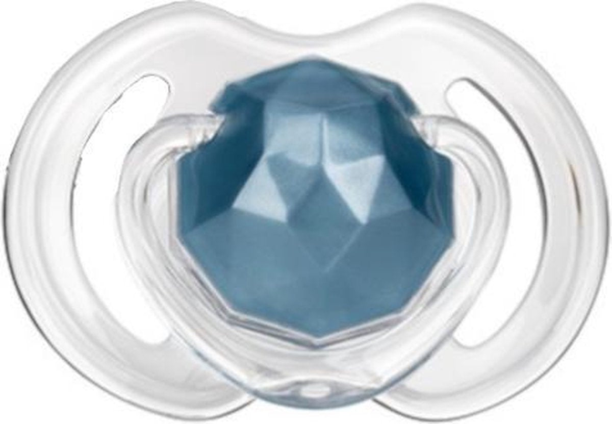Nuby Fopspeen Little Gems Tritan Junior 13 Cm Blauw