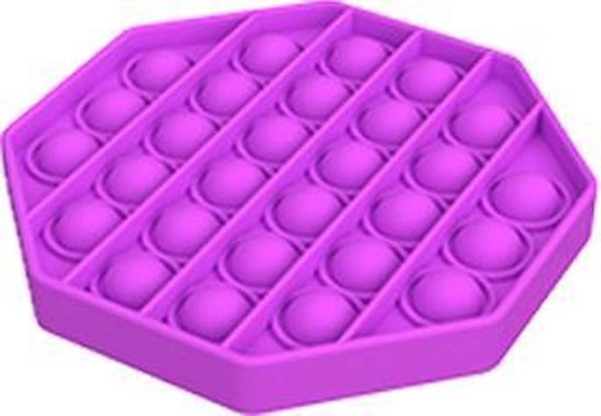 Pop it fidget toy - paars - achthoek - tiktok - de echte