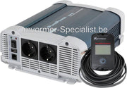 Omvormer Zuivere Sinus 1500W - 24V mét Afstandsbediening