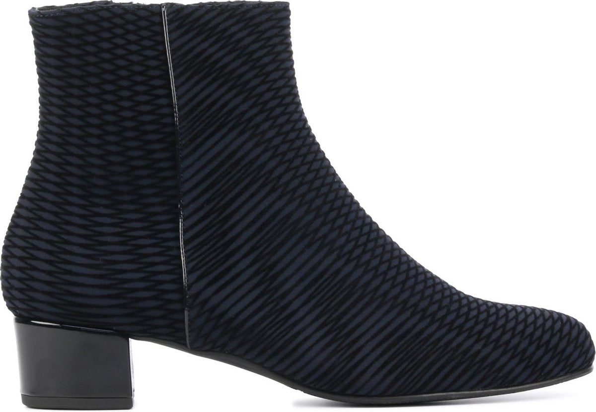 Hassia Vrouwen Suède  Enkellaarsjes / Laarzen / Damesschoenen 8-303079 - Zwart - maat 37.5
