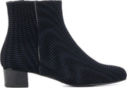 Hassia Vrouwen Suède  Enkellaarsjes / Laarzen / Damesschoenen 8-303079 - Zwart - maat 37.5