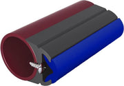 Stootlijst SET ROND4248 20 Mtr Antraciet met Blauwe bies
