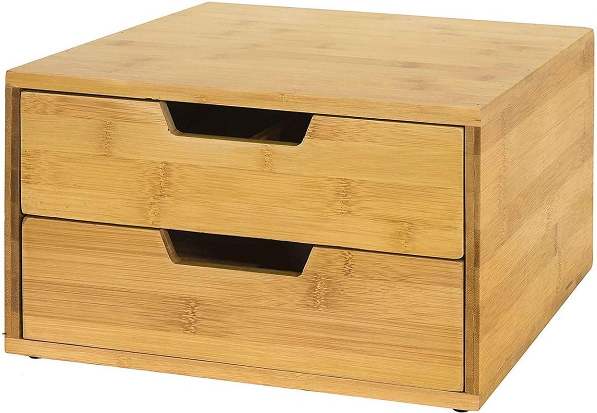Simpletrade Capsulehouder - Opbergbox - 2 lades - Rubberen voetjes - 30x18x31 cm