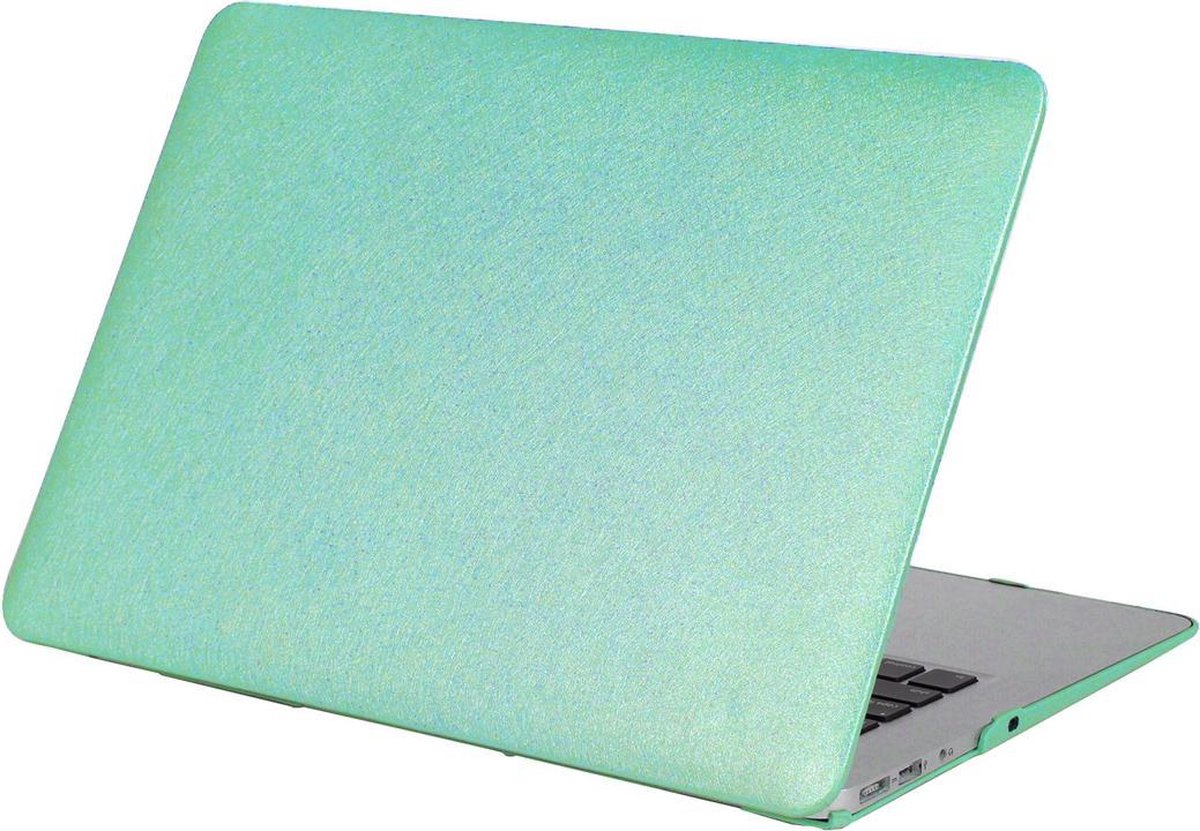 Mobigear Hard Case Silk Texture Turquoise voor Apple MacBook Air 11 inch