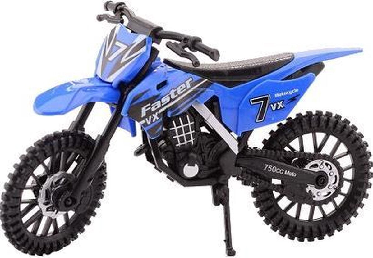 Johntoy Crossmotor Blauw 17.5 Cm