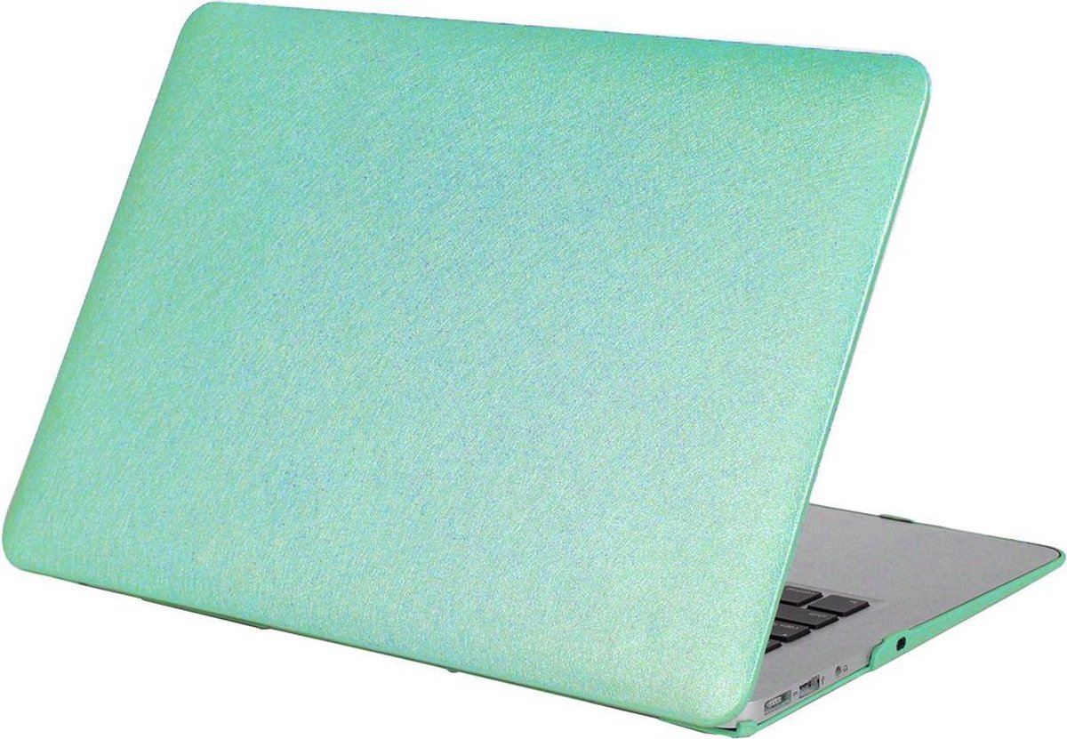Mobigear Hard Case Silk Texture Turquoise voor Apple MacBook Pro Retina 13 inch