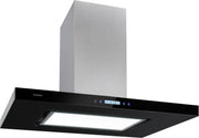 Valeria Brilliant Edition eilandafzuigkap 90cm 643m³/h touch LED zwart