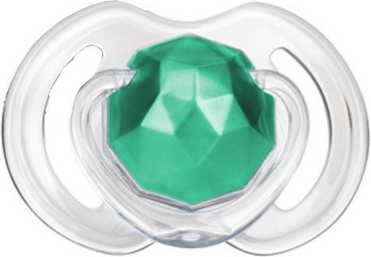 Nuby Fopspeen Little Gems Tritan Junior 13 Cm Groen
