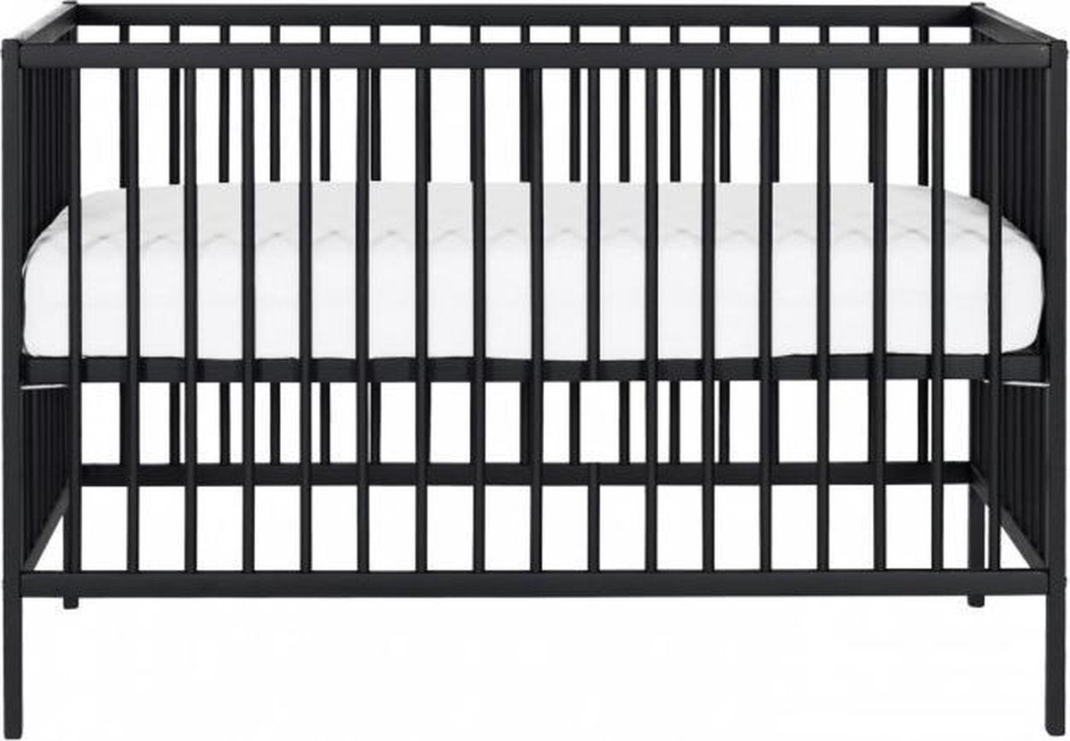Puck Raw Babybed Beuken Zwart 60 x 120 cm