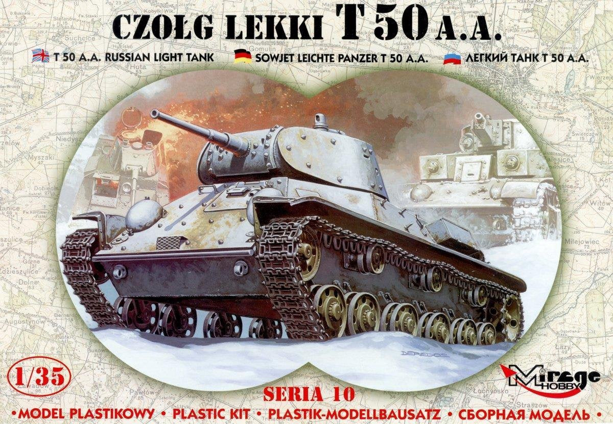 Mirage  T-50 A.A. Light Tank + Ammo by Mig lijm