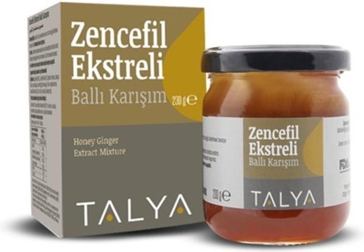 Talya Honing & Gember Mix 230g (keelpijn