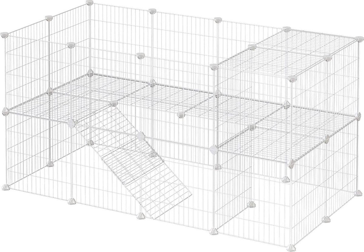 SONGMICS dierenkooi met 2 verdiepingen