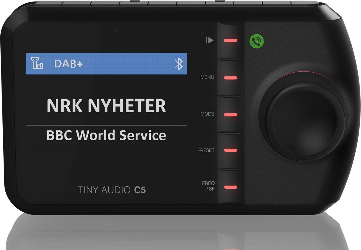 Tiny Audio C5 DAB+ Carkit adapter met bluetooth