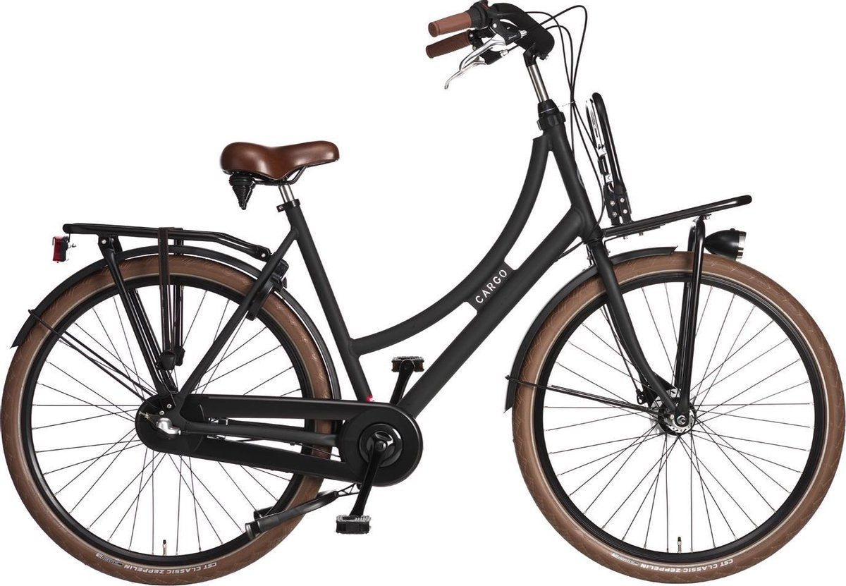 Cargo 28 Inch 56 cm Dames 3V Rollerbrake Zwart