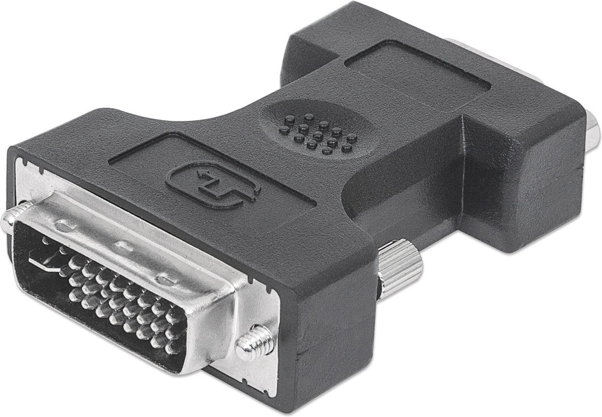 Manhattan DVI-I / VGA Adapter HD15 FM Zwart