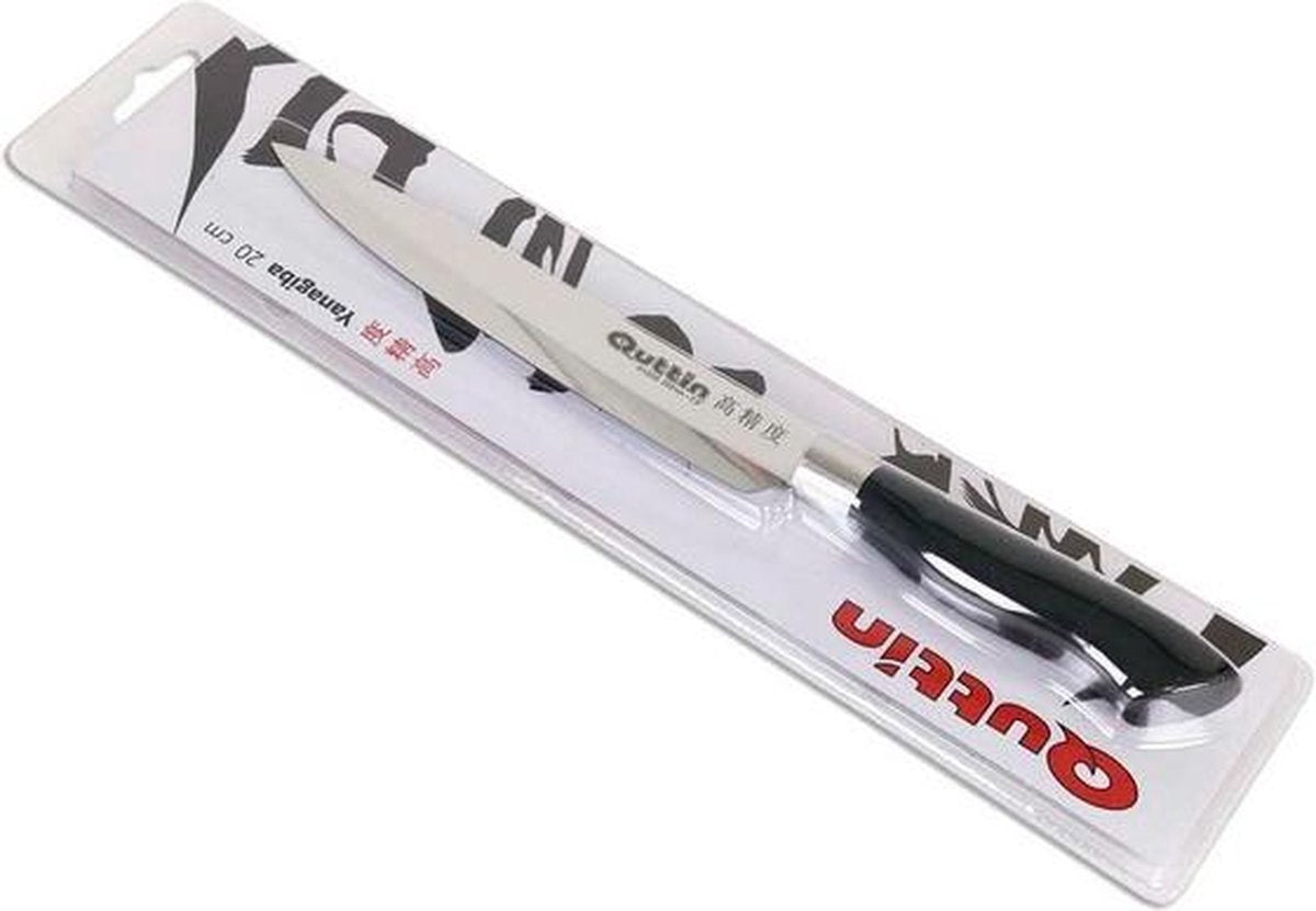 Quttin Yanagiba fileermes 20 cm RVS zwart
