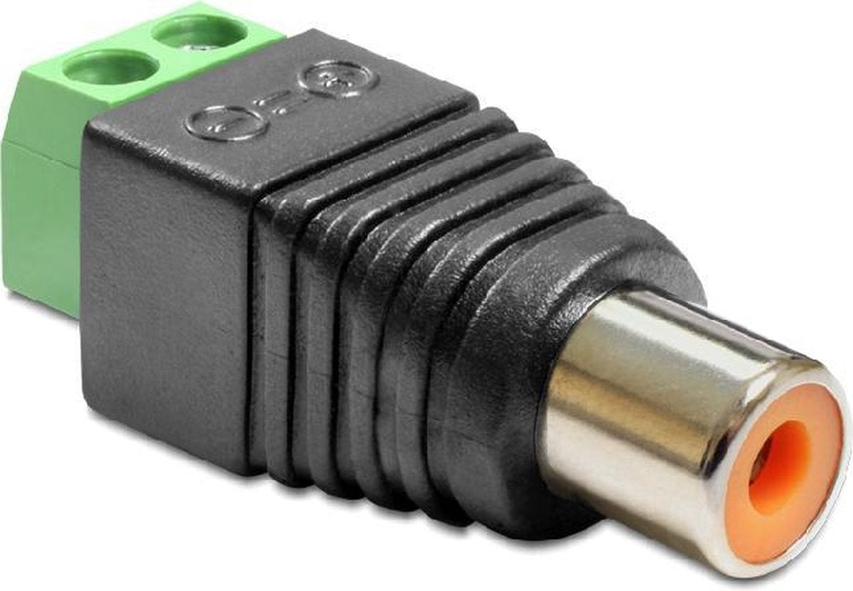 Delock - Adapter Cinch Buchse - Terminalblock 2 Pin