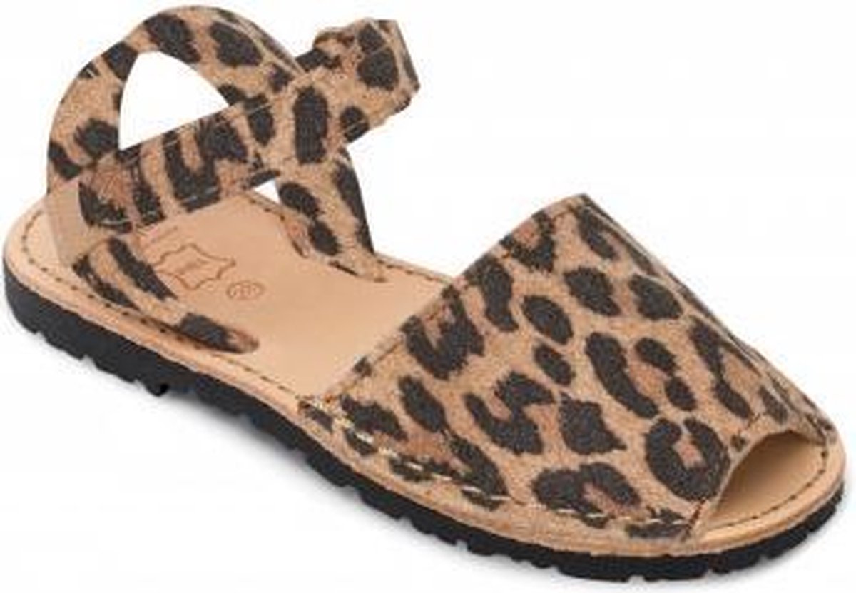 Menorquina-spaanse-sandalen-avarca-Menorquinas-kinder-panter-enkelbandje-maat 29