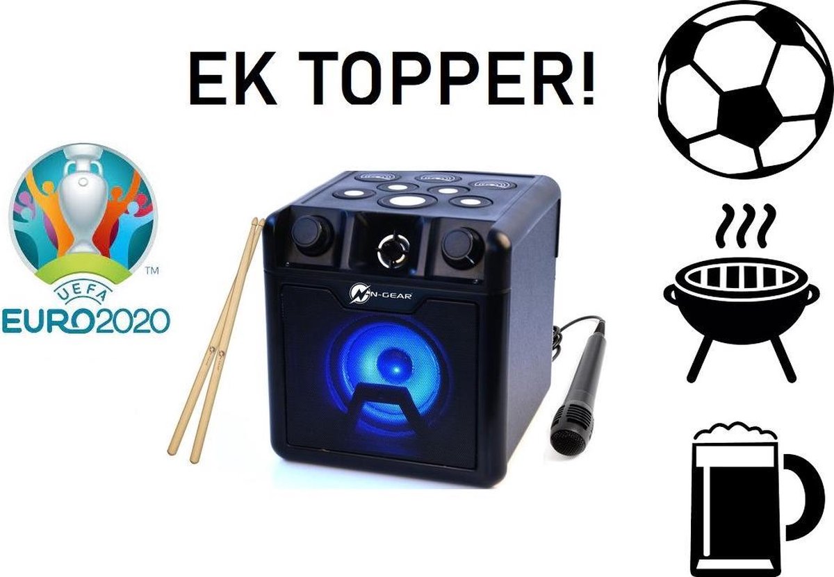 N-GEAR DRUM BLOCK 420 - Portable disco speaker - Drumsticks