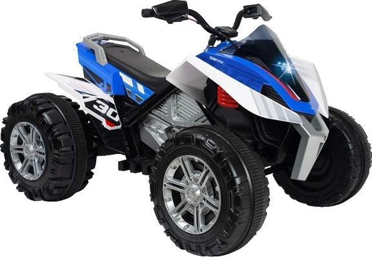 Injusa Accuvoertuig Quad Rage Jongens 12v 118 Cm Blauw/wit