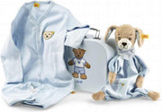 Steiff baby gift set hond knuffeldoek met koffer 24 cm. EAN 240508