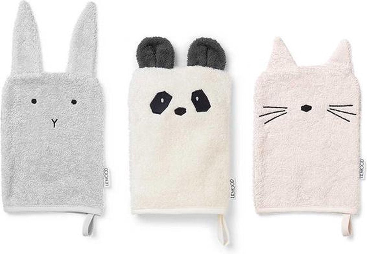 Liewood - Sylvester Washcloths 3pcs Girlie