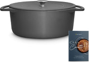 Cocotte met deksel Clara - Braadpan Gietijzer - Grijs