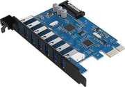 Orico - 7-Poorts USB 3.0 PCI Express Kaart (5Gbps) met 7x USB-A