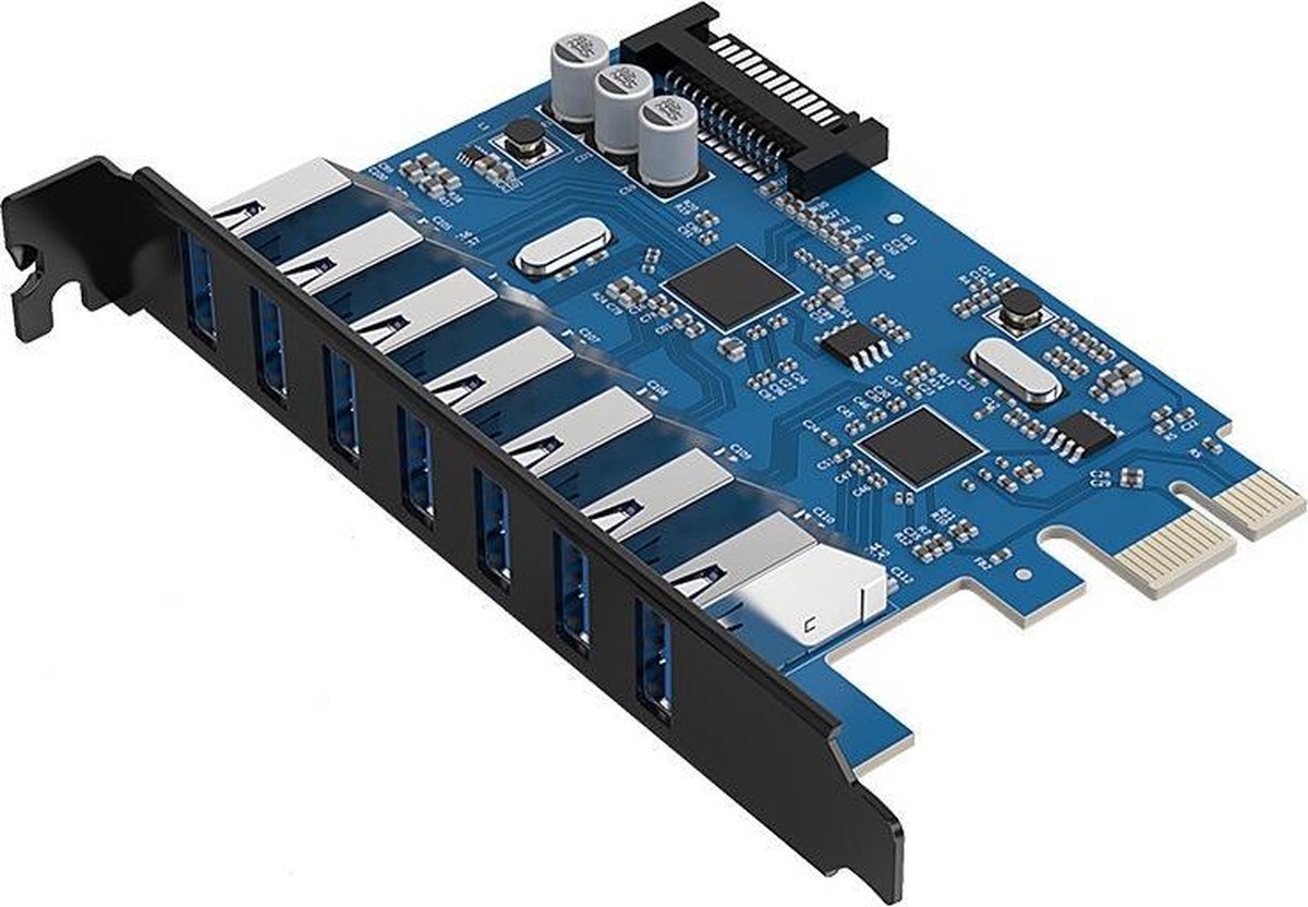 Orico - 7-Poorts USB 3.0 PCI Express Kaart (5Gbps) met 7x USB-A