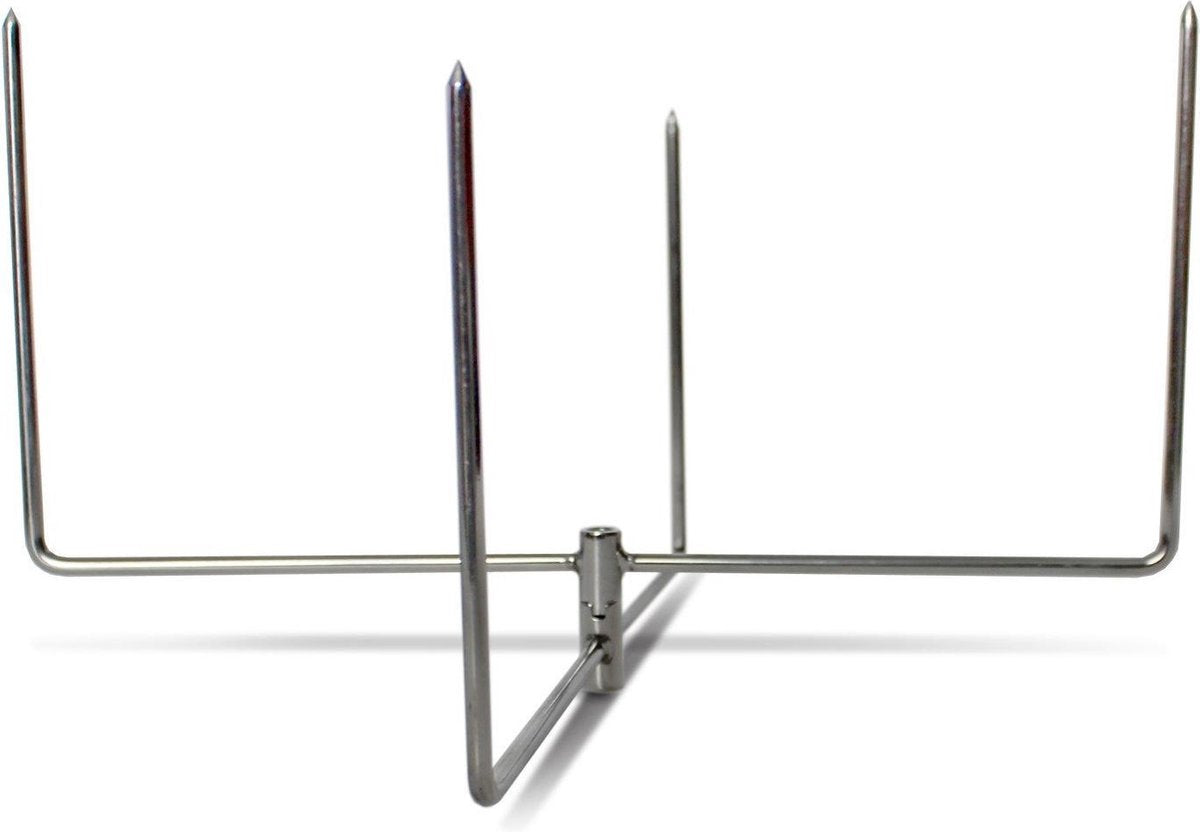 Smokeware Trompo King 4-delige Spiezenset - RVS - Vleesspies - Kiphouder - Vleespen - Kookgerei