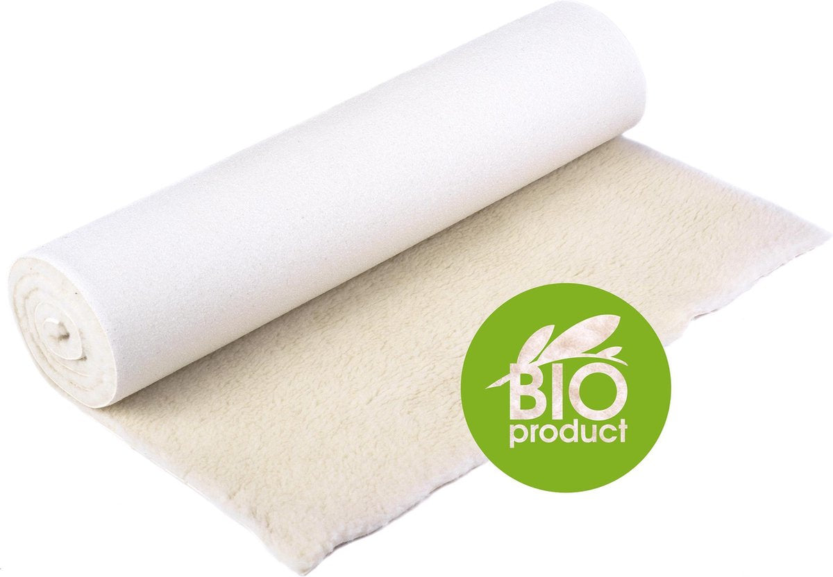 Yogistar Yogamat natuur (bio-scheerwol) 75 cm x 165 cm