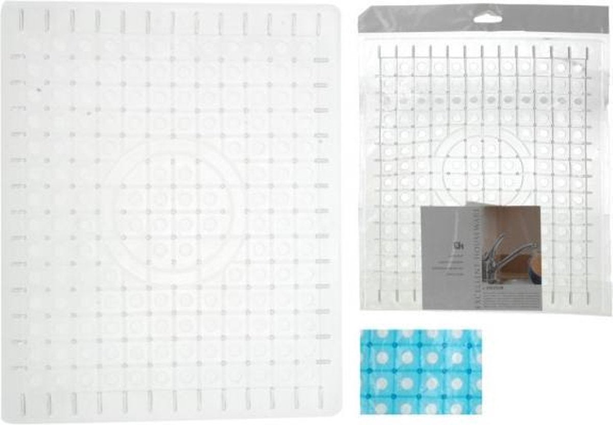 Gootsteenmat transparant 30 x 25 cm