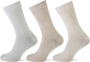 Teckel Dames Sokken - Beige mix - 6 Paar - Maat 36/42