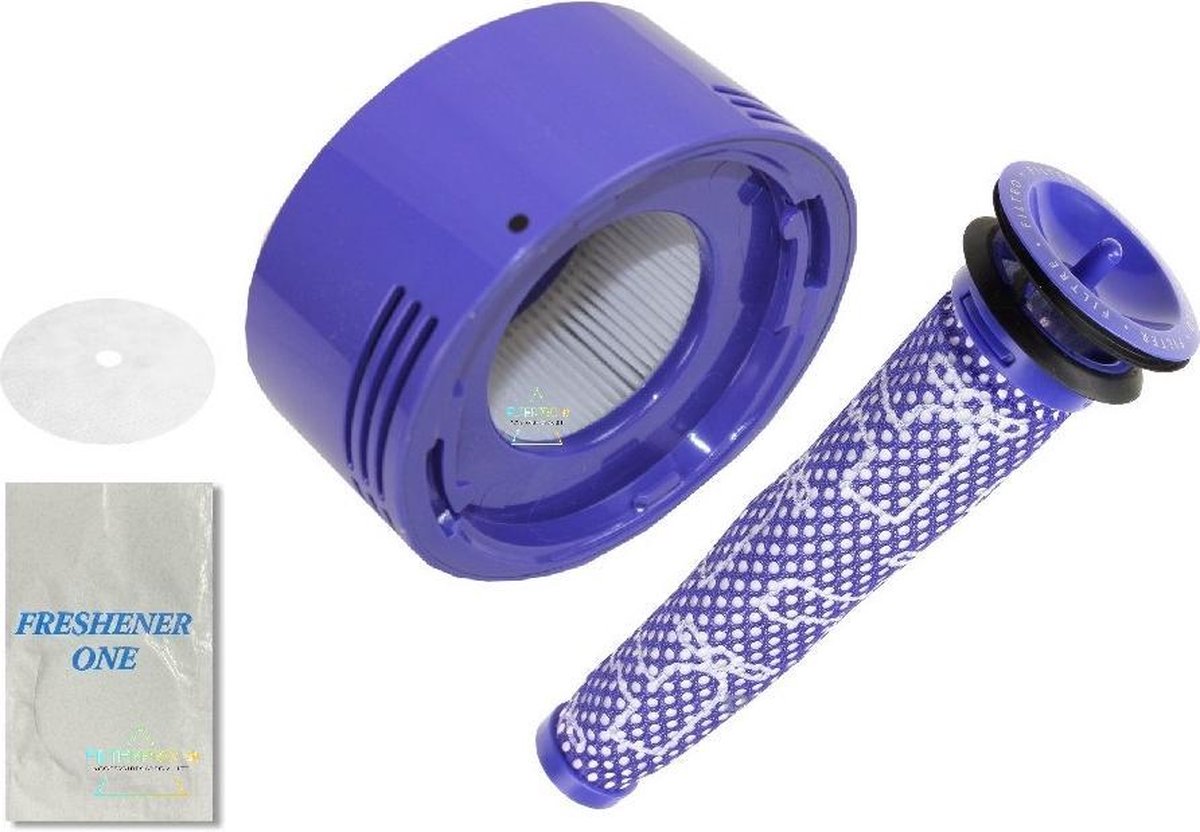 Dyson V7 en V8 filterset met 2 luchtverfrissers