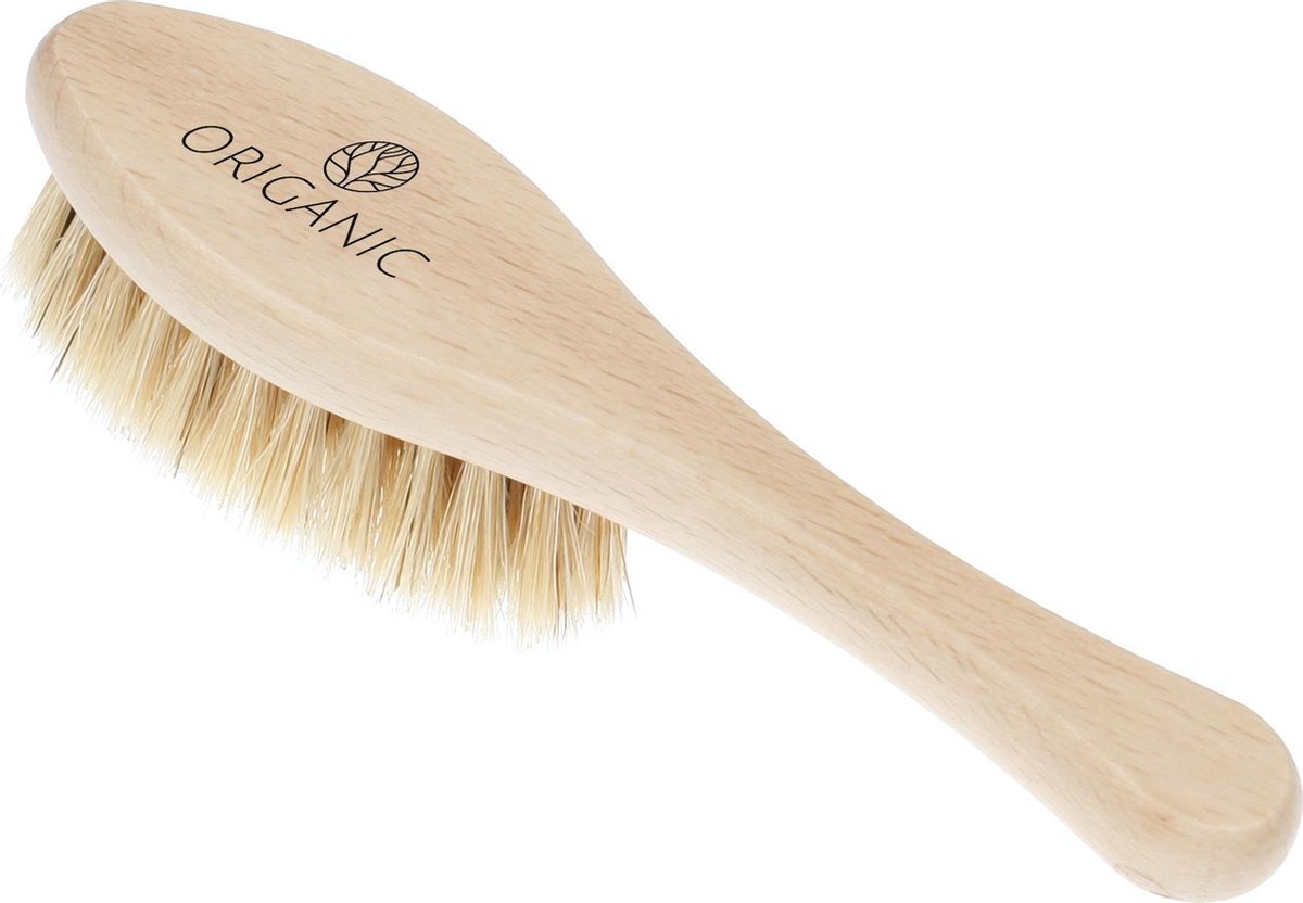 Origanic | Anti-berg Borstel voor Baby`s | Babyverzorging | Babyborstel | Hout